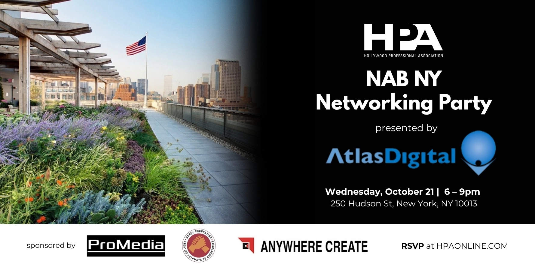 HPA NAB NY Networking Party presented by Atlas Digital