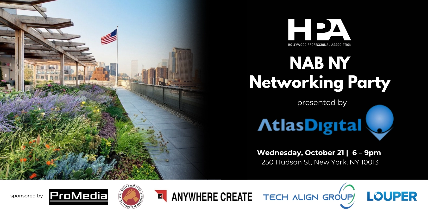 HPA NAB NY Networking Party presented by Atlas Digital