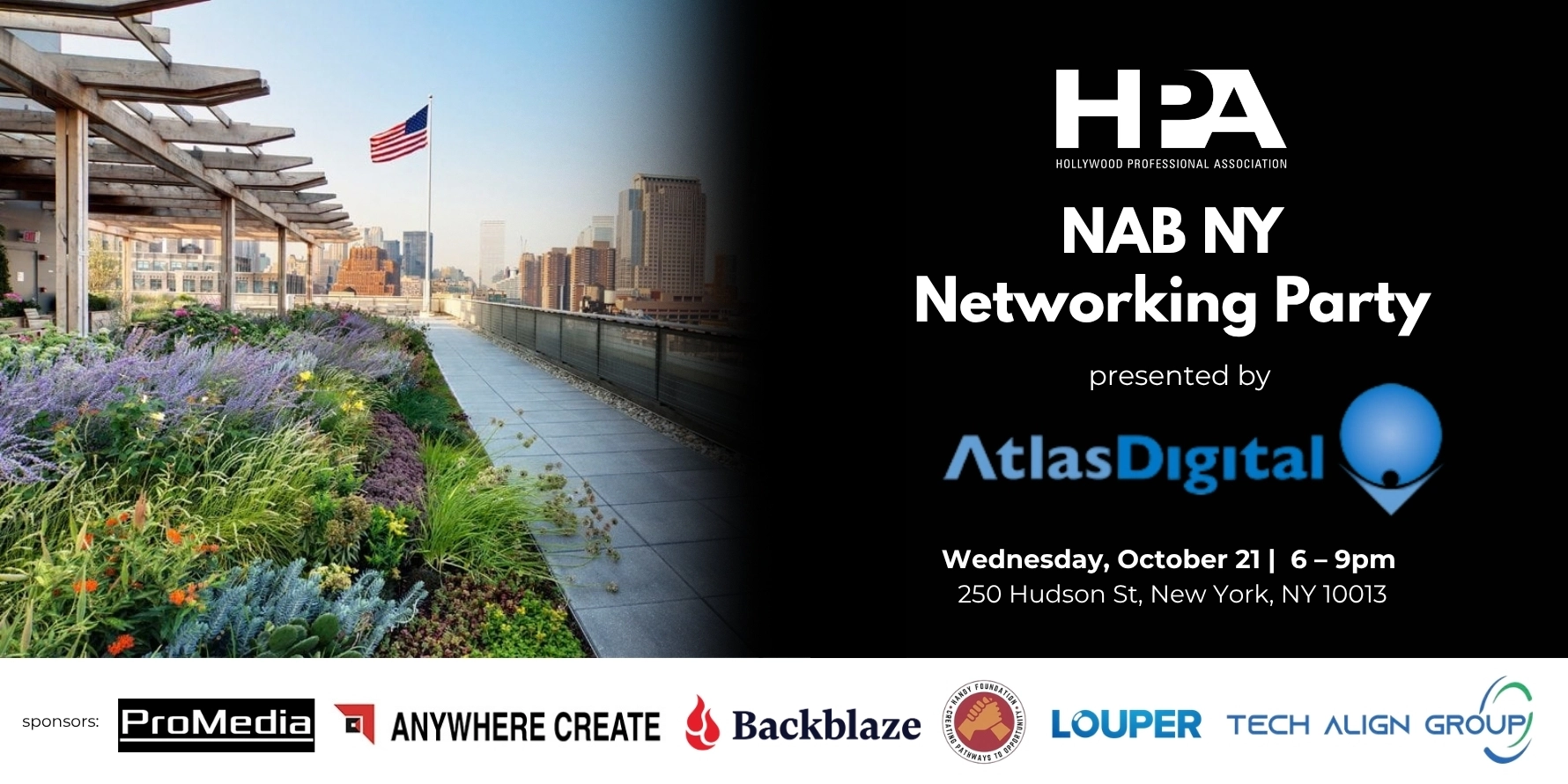 HPA NAB NY Networking Party presented by Atlas Digital